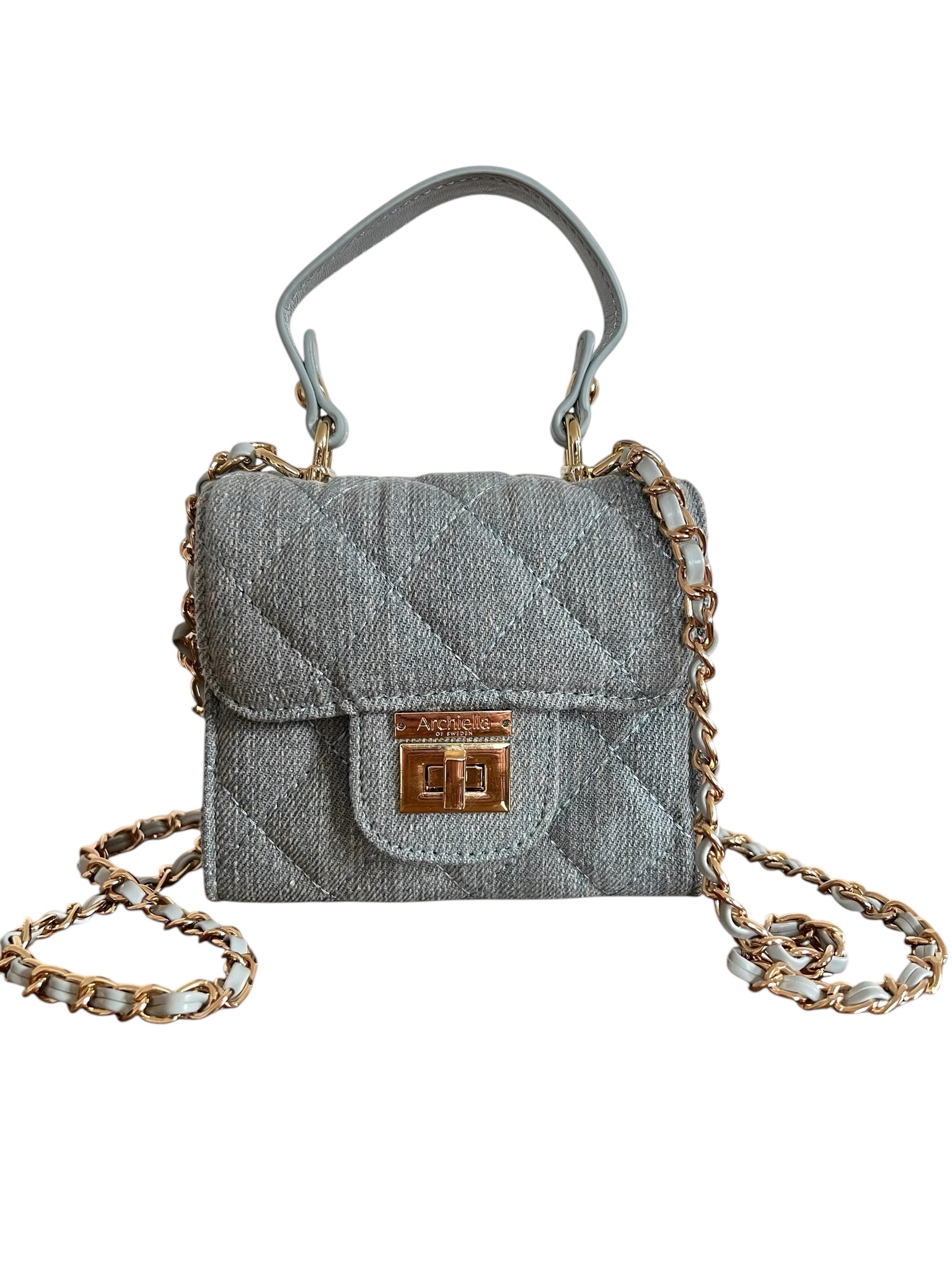 Archiella Light Blue/Grey Denim Mini Exclusive Handbag