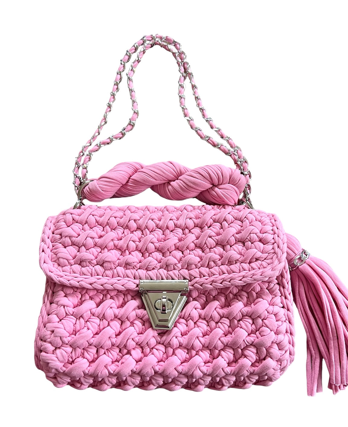 Archiella Knitted Handbag Acapulco Silver