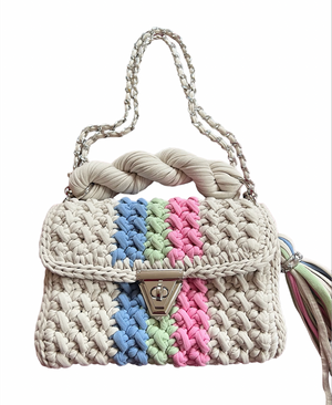 Archiella Knitted Handbag Amalfi Silver