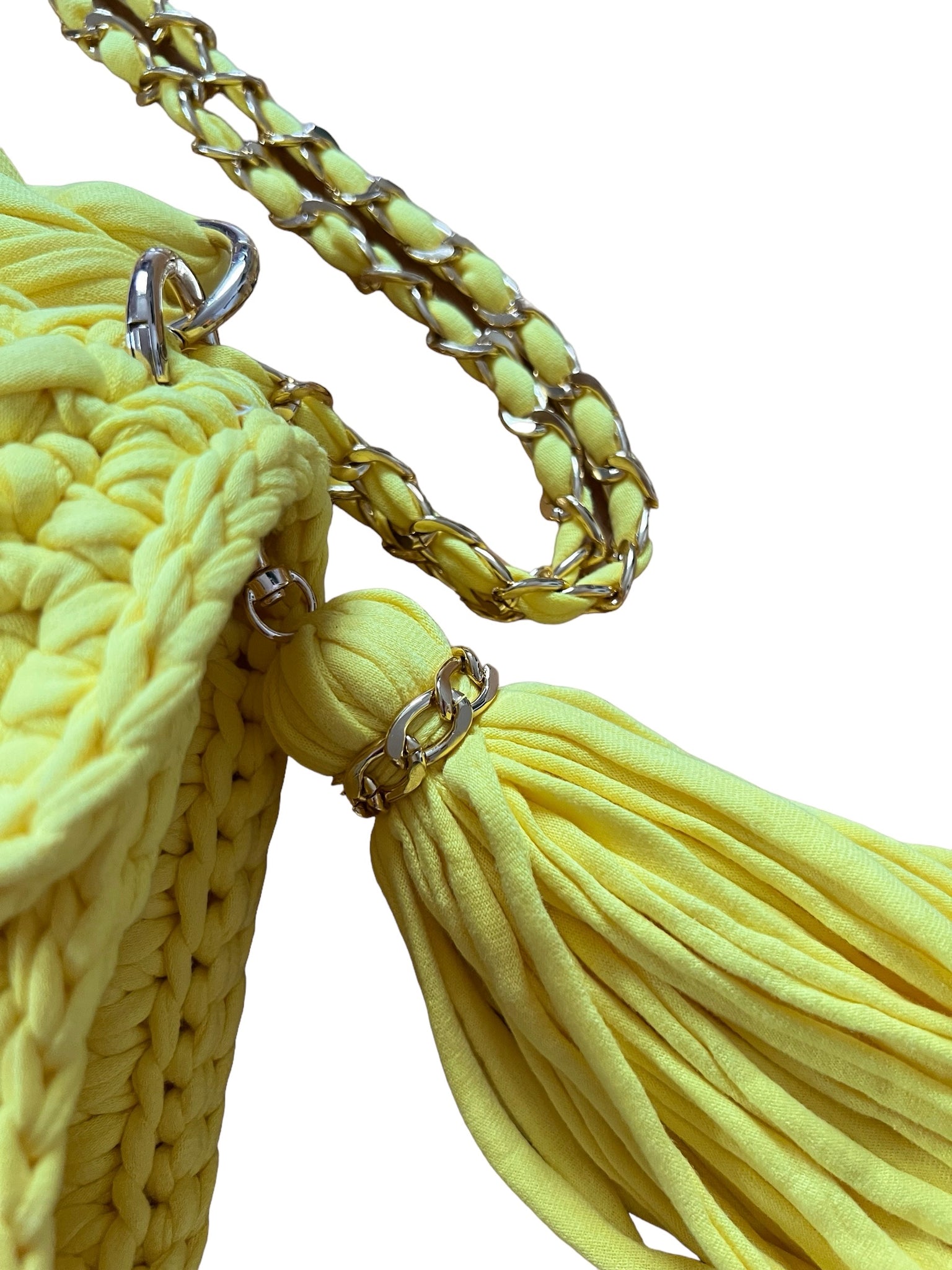 Archiella Knitted Handbag Capri Gold