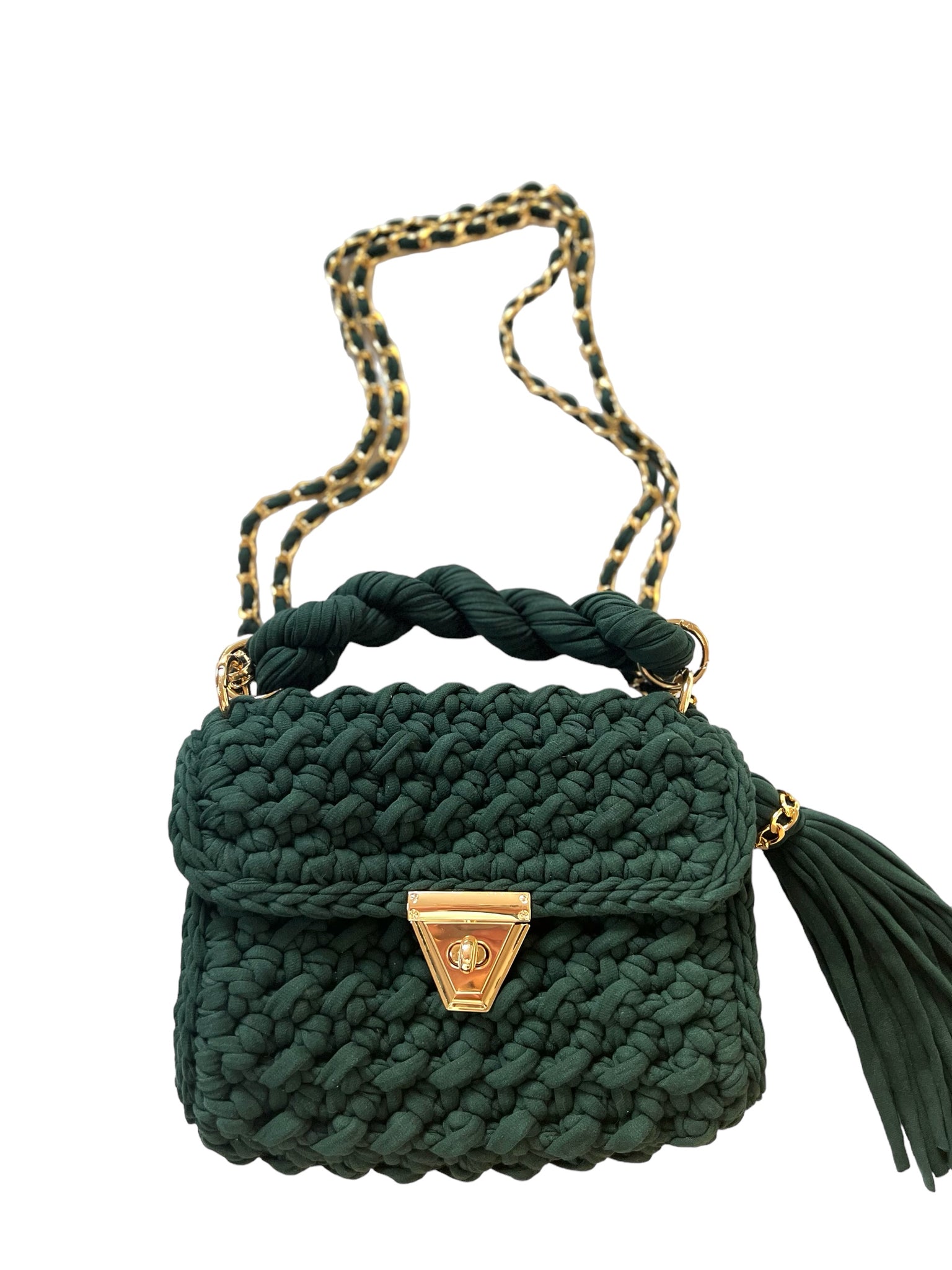 Utgående modell Archiella Knitted Handbag Emerald