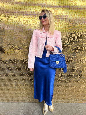 Utgående modell Archiella Knitted Handbag Statement Blue