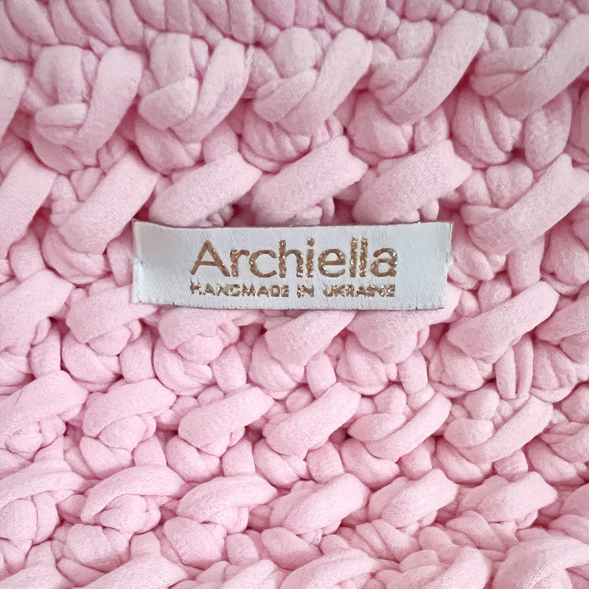Archiella Knitted Handbag @Port de Sôller Gold