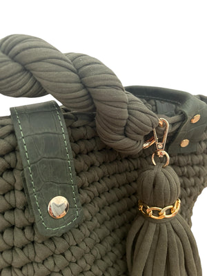 A/W 24 Archiella Knitted Shopping Exclusive Bag Heart of Forest