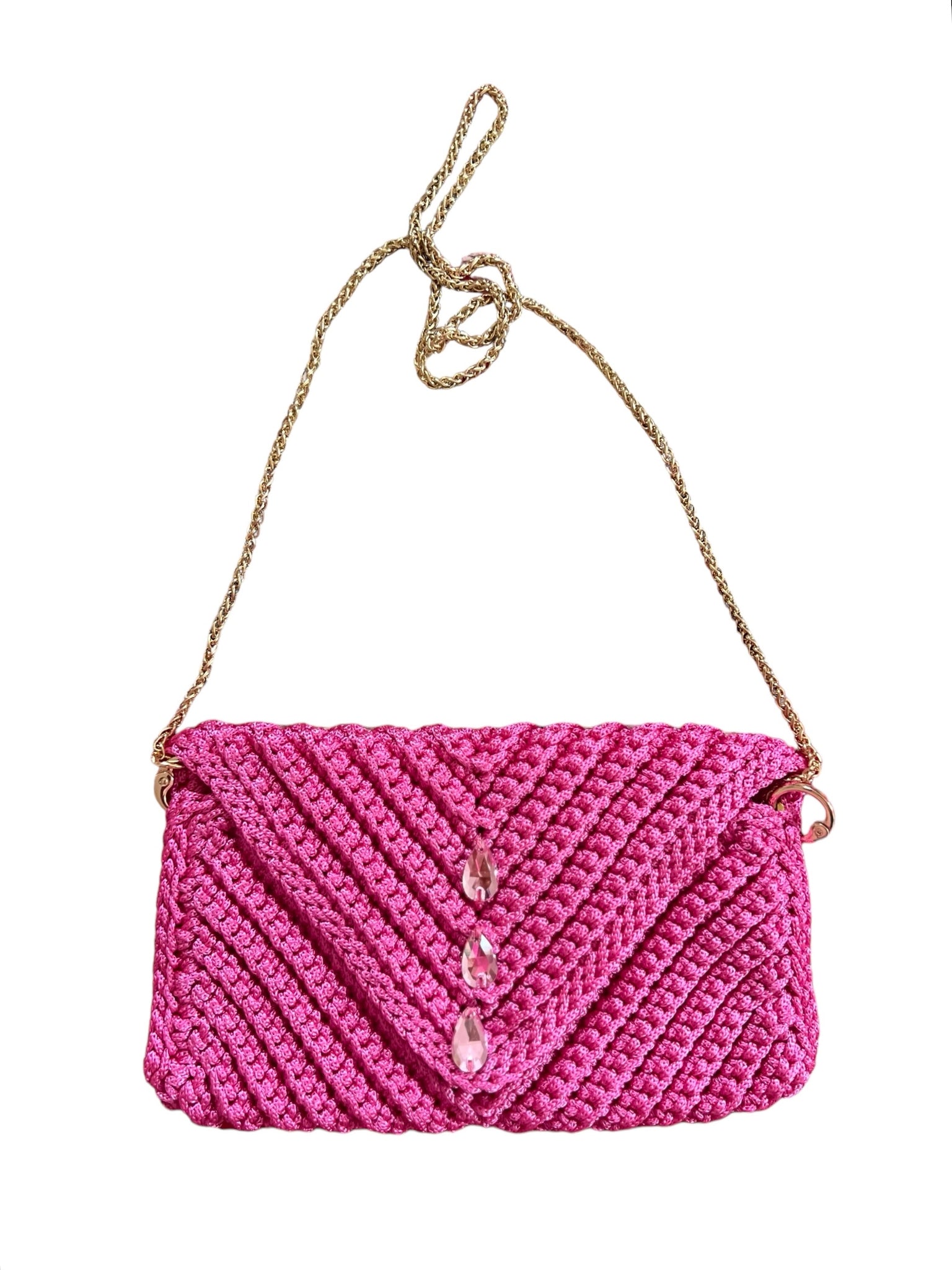 S/S 24 Archiella Knitted Sparkling Clutch Saint-Tropez