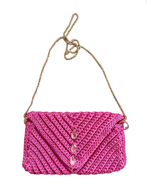 S/S 24 Archiella Knitted Sparkling Clutch Saint-Tropez