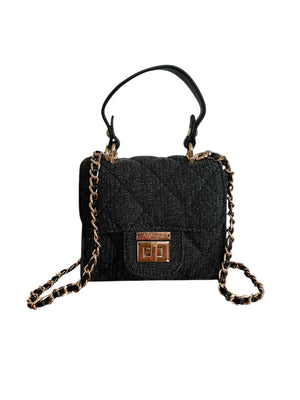 Archiella Black Denim Mini Exclusive Handbag