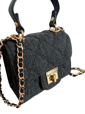 Archiella Black Denim Mini Exclusive Handbag