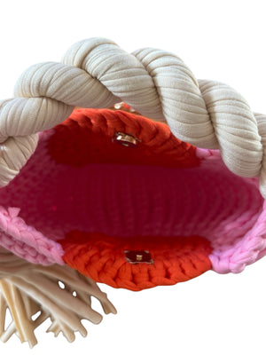 Archiella Tween Exclusive Knitted Handbag - Pastel Pink