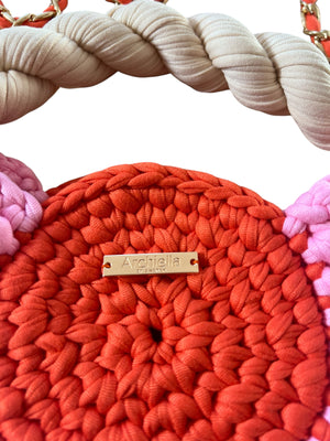 Archiella Tween Exclusive Knitted Handbag - Pastel Pink