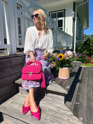 New Design S/S 25 Archiella Crochet Handbag Hibiscus