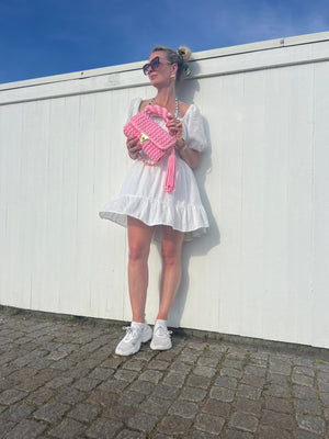 New Design S/S 25 Archiella Crochet Handbag Pastel Pink