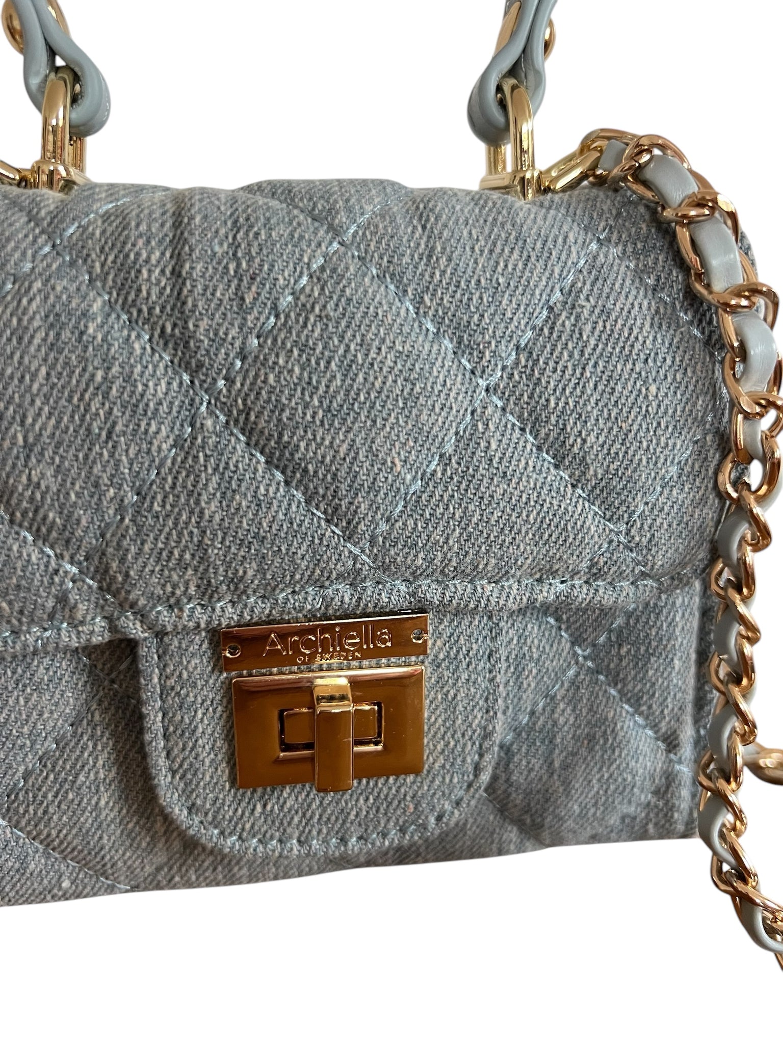 Archiella Light Blue/Grey Denim Mini Exclusive Handbag