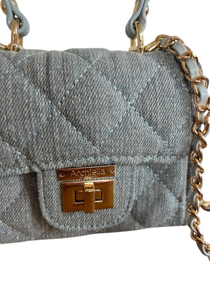 Archiella Light Blue/Grey Denim Mini Exclusive Handbag