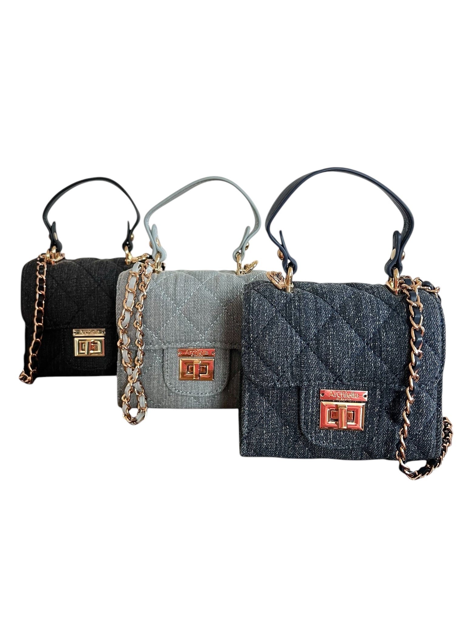 Archiella Blue Denim Mini Exclusive Handbag