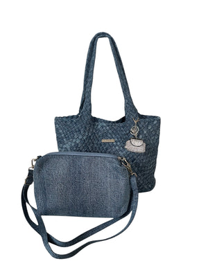 Archiella Denim Tote Exclusive Shopper - Two in one