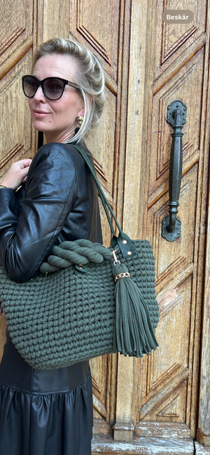 A/W 25 Archiella Knitted Shopping Exclusive Bag Heart of Forest
