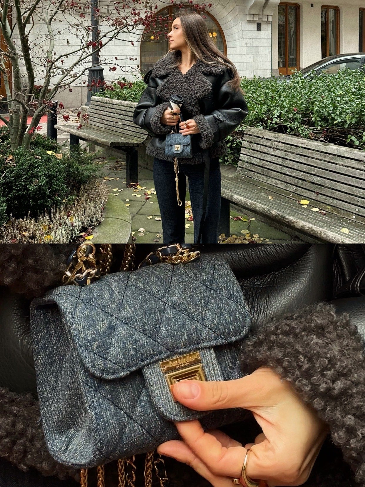 Archiella Blue Denim Mini Exclusive Handbag