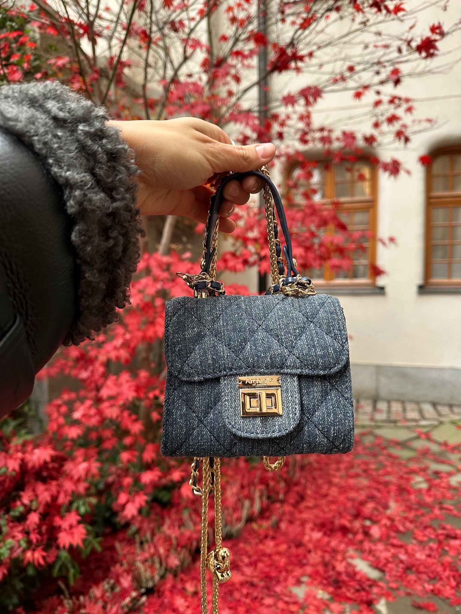 Archiella Blue Denim Mini Exclusive Handbag