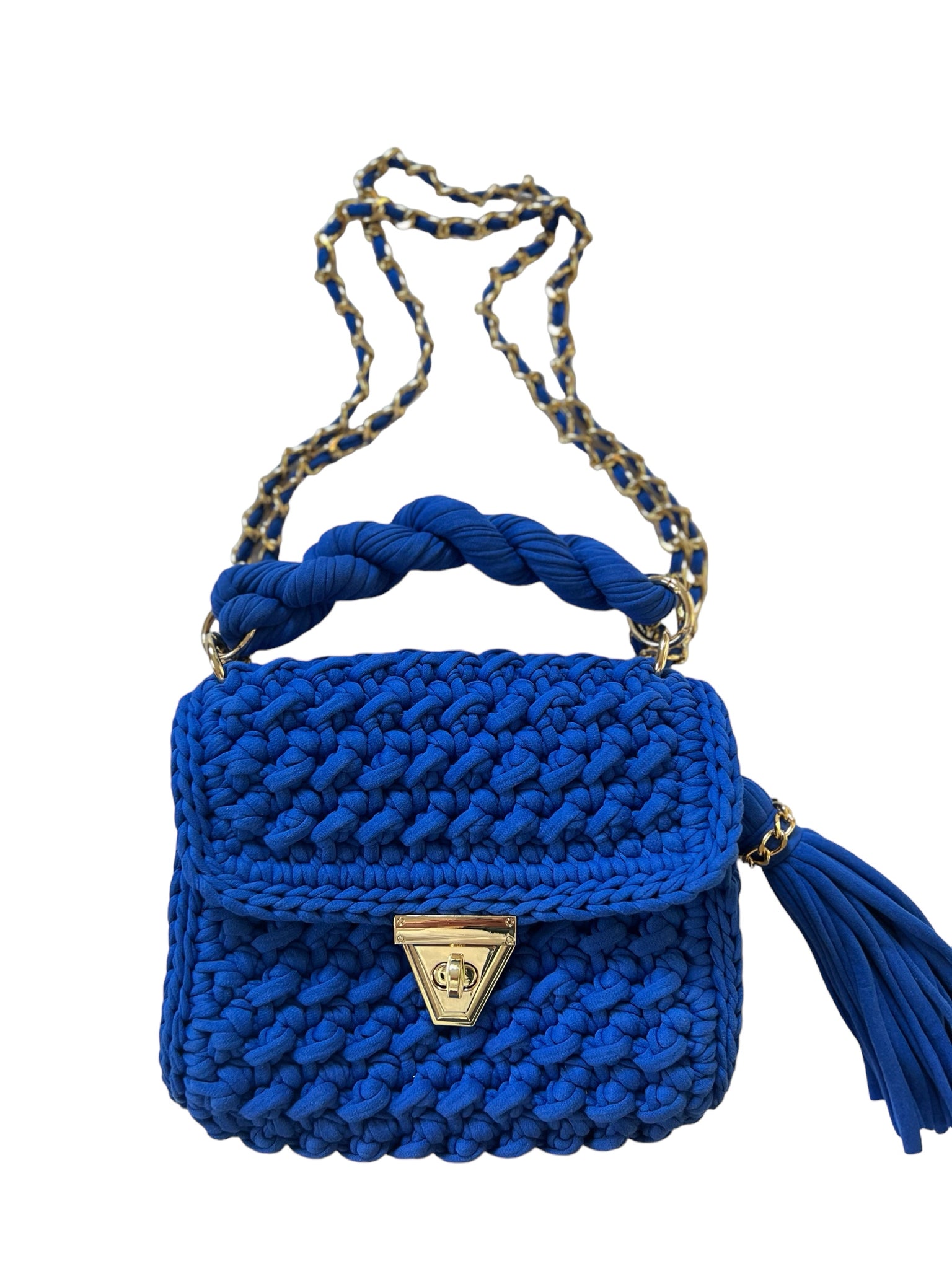 Utgående modell Archiella Knitted Handbag Statement Blue