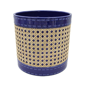 Positano Blue, Hexagon Rattan