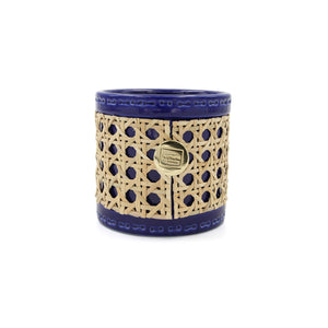 Positano Blue, Hexagon Rattan